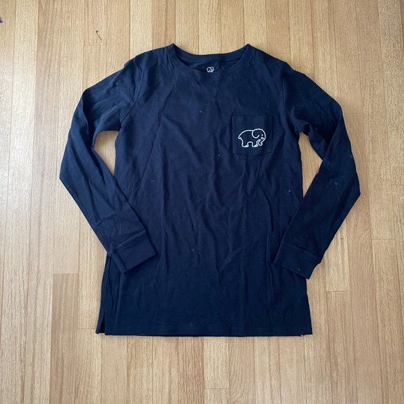 IVORY ELLA Save The Elephants Collectible Christmas Long Sleeves T-Shirt Size M - Picture 1 of 2